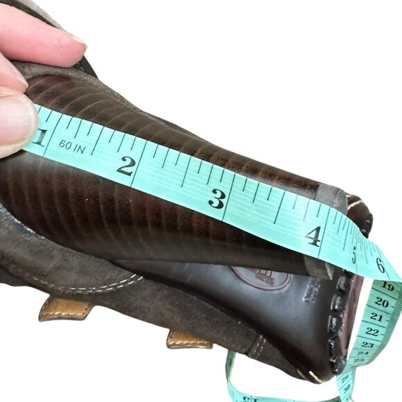 Sofft Skagen Leather Shearling Heeled Boots Brown Size 8.5 - Picture 7 of 8